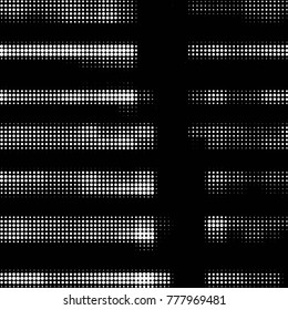 Spotted black and white grunge vector line background. Abstract halftone illustration background. Grunge grid polka dot background pattern

