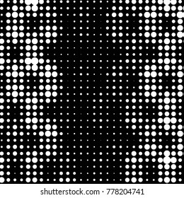 Spotted black and white grunge vector line background. Abstract halftone illustration background. Grunge grid polka dot background pattern
