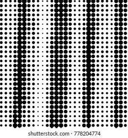 Spotted black and white grunge vector line background. Abstract halftone illustration background. Grunge grid polka dot background pattern
