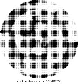 Spotted black and white grunge vector line background. Abstract halftone illustration background. Grunge grid polka dot background pattern

