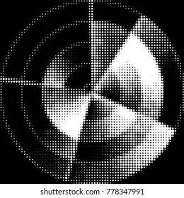 Spotted black and white grunge vector line background. Abstract halftone illustration background. Grunge grid polka dot background pattern
