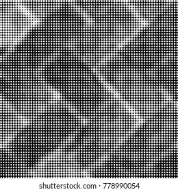 Spotted black and white grunge vector line background. Abstract halftone illustration background. Grunge grid polka dot background pattern
