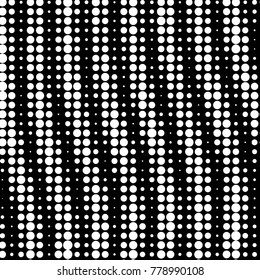 Spotted black and white grunge vector line background. Abstract halftone illustration background. Grunge grid polka dot background pattern
