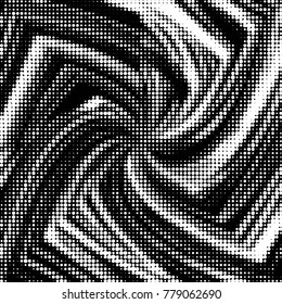Spotted black and white grunge vector line background. Abstract halftone illustration background. Grunge grid polka dot background pattern

