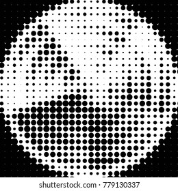 Spotted black and white grunge vector line background. Abstract halftone illustration background. Grunge grid polka dot background pattern
