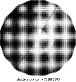 Spotted black and white grunge vector line background. Abstract halftone illustration background. Grunge grid polka dot background pattern
