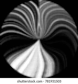 Spotted black and white grunge vector line background. Abstract halftone illustration background. Grunge grid polka dot background pattern

