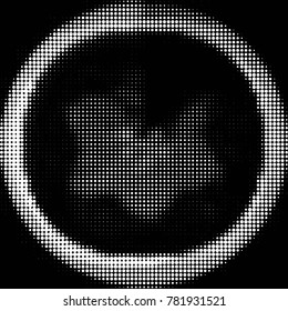 Spotted black and white grunge vector line background. Abstract halftone illustration background. Grunge grid polka dot background pattern
