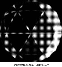 Spotted black and white grunge vector line background. Abstract halftone illustration background. Grunge grid polka dot background pattern
