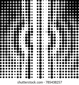Spotted black and white grunge vector line background. Abstract halftone illustration background. Grunge grid polka dot background pattern
