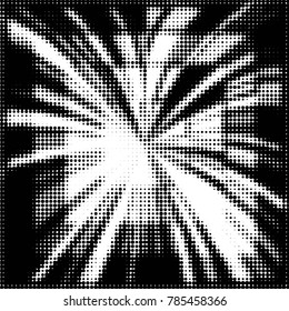Spotted black and white grunge vector line background. Abstract halftone illustration background. Grunge grid polka dot background pattern
