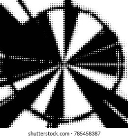 Spotted black and white grunge vector line background. Abstract halftone illustration background. Grunge grid polka dot background pattern
