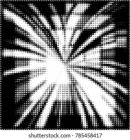 Spotted black and white grunge vector line background. Abstract halftone illustration background. Grunge grid polka dot background pattern
