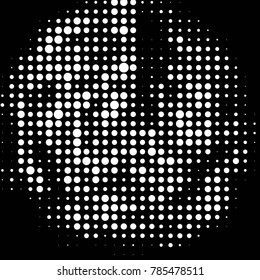 Spotted black and white grunge vector line background. Abstract halftone illustration background. Grunge grid polka dot background pattern
