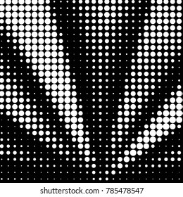 Spotted black and white grunge vector line background. Abstract halftone illustration background. Grunge grid polka dot background pattern
