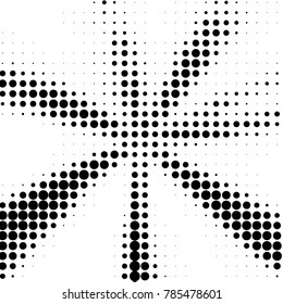 Spotted black and white grunge vector line background. Abstract halftone illustration background. Grunge grid polka dot background pattern
