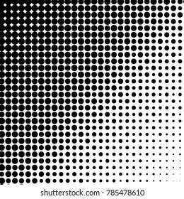Spotted black and white grunge vector line background. Abstract halftone illustration background. Grunge grid polka dot background pattern
