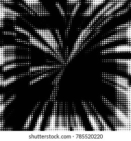 Spotted black and white grunge vector line background. Abstract halftone illustration background. Grunge grid polka dot background pattern
