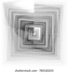 Spotted black and white grunge vector line background. Abstract halftone illustration background. Grunge grid polka dot background pattern