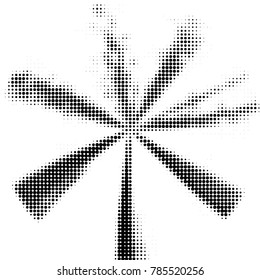 Spotted black and white grunge vector line background. Abstract halftone illustration background. Grunge grid polka dot background pattern