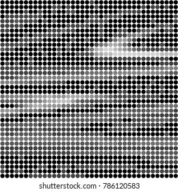 Spotted black and white grunge vector line background. Abstract halftone illustration background. Grunge grid polka dot background pattern
