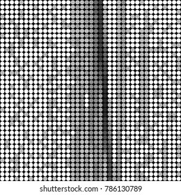 Spotted black and white grunge vector line background. Abstract halftone illustration background. Grunge grid polka dot background pattern
