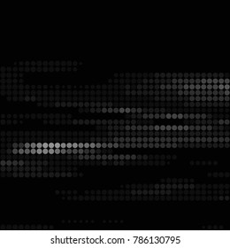 Spotted black and white grunge vector line background. Abstract halftone illustration background. Grunge grid polka dot background pattern
