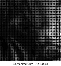 Spotted black and white grunge vector line background. Abstract halftone illustration background. Grunge grid polka dot background pattern
