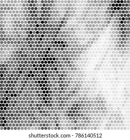 Spotted black and white grunge vector line background. Abstract halftone illustration background. Grunge grid polka dot background pattern
