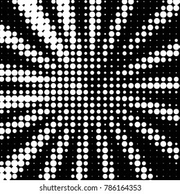Spotted black and white grunge vector line background. Abstract halftone illustration background. Grunge grid polka dot background pattern

