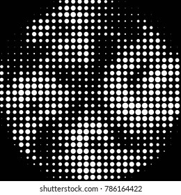 Spotted black and white grunge vector line background. Abstract halftone illustration background. Grunge grid polka dot background pattern
