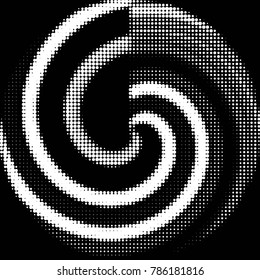 Spotted black and white grunge vector line background. Abstract halftone illustration background. Grunge grid polka dot background pattern
