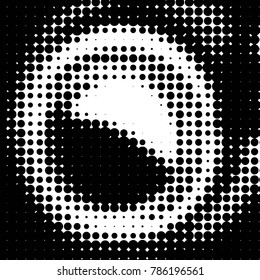 Spotted black and white grunge vector line background. Abstract halftone illustration background. Grunge grid polka dot background pattern

