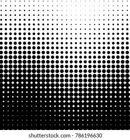 Spotted black and white grunge vector line background. Abstract halftone illustration background. Grunge grid polka dot background pattern
