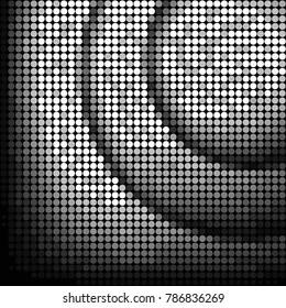 Spotted black and white grunge vector line background. Abstract halftone illustration background. Grunge grid polka dot background pattern
