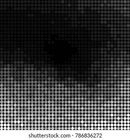 Spotted black and white grunge vector line background. Abstract halftone illustration background. Grunge grid polka dot background pattern
