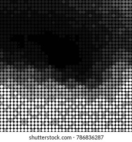 Spotted black and white grunge vector line background. Abstract halftone illustration background. Grunge grid polka dot background pattern
