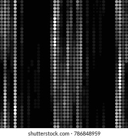 Spotted black and white grunge vector line background. Abstract halftone illustration background. Grunge grid polka dot background pattern
