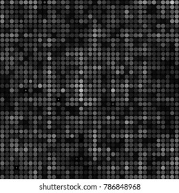 Spotted black and white grunge vector line background. Abstract halftone illustration background. Grunge grid polka dot background pattern
