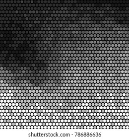 
Spotted black and white grunge vector line background. Abstract halftone illustration background. Grunge grid polka dot background pattern
