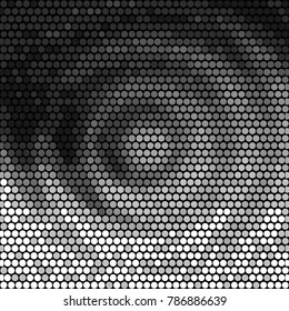
Spotted black and white grunge vector line background. Abstract halftone illustration background. Grunge grid polka dot background pattern
