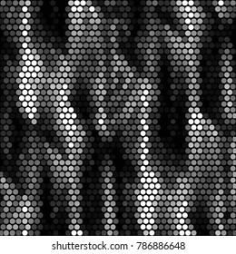 
Spotted black and white grunge vector line background. Abstract halftone illustration background. Grunge grid polka dot background pattern
