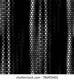Spotted black and white grunge vector line background. Abstract halftone illustration background. Grunge grid polka dot background pattern
