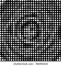 Spotted black and white grunge vector line background. Abstract halftone illustration background. Grunge grid polka dot background pattern
