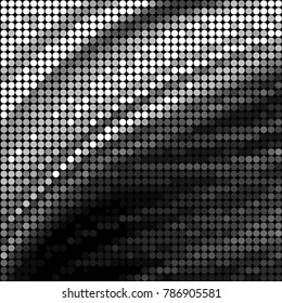 Spotted black and white grunge vector line background. Abstract halftone illustration background. Grunge grid polka dot background pattern
