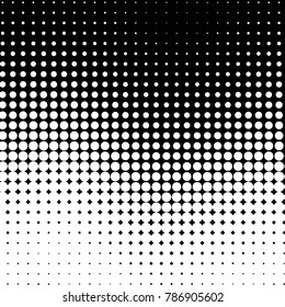 Spotted black and white grunge vector line background. Abstract halftone illustration background. Grunge grid polka dot background pattern
