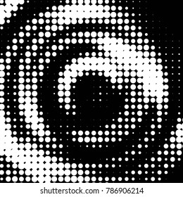 Spotted black and white grunge vector line background. Abstract halftone illustration background. Grunge grid polka dot background pattern
