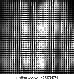Spotted black and white grunge vector line background. Abstract halftone illustration background. Grunge grid polka dot background pattern

