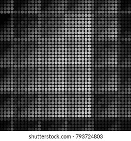 Spotted black and white grunge vector line background. Abstract halftone illustration background. Grunge grid polka dot background pattern
