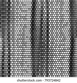 Spotted black and white grunge vector line background. Abstract halftone illustration background. Grunge grid polka dot background pattern
